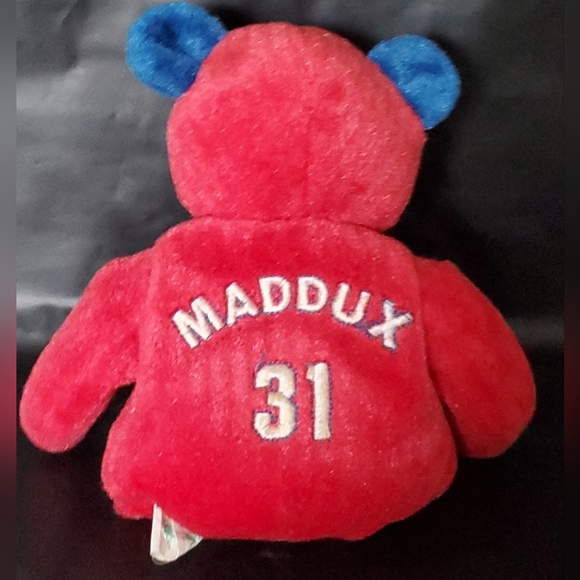 Salvino’s Bammer Team Set 2000 Atlanta Braves Greg Maddux 31 Plush Beanie - EUC - Picture 2 of 8